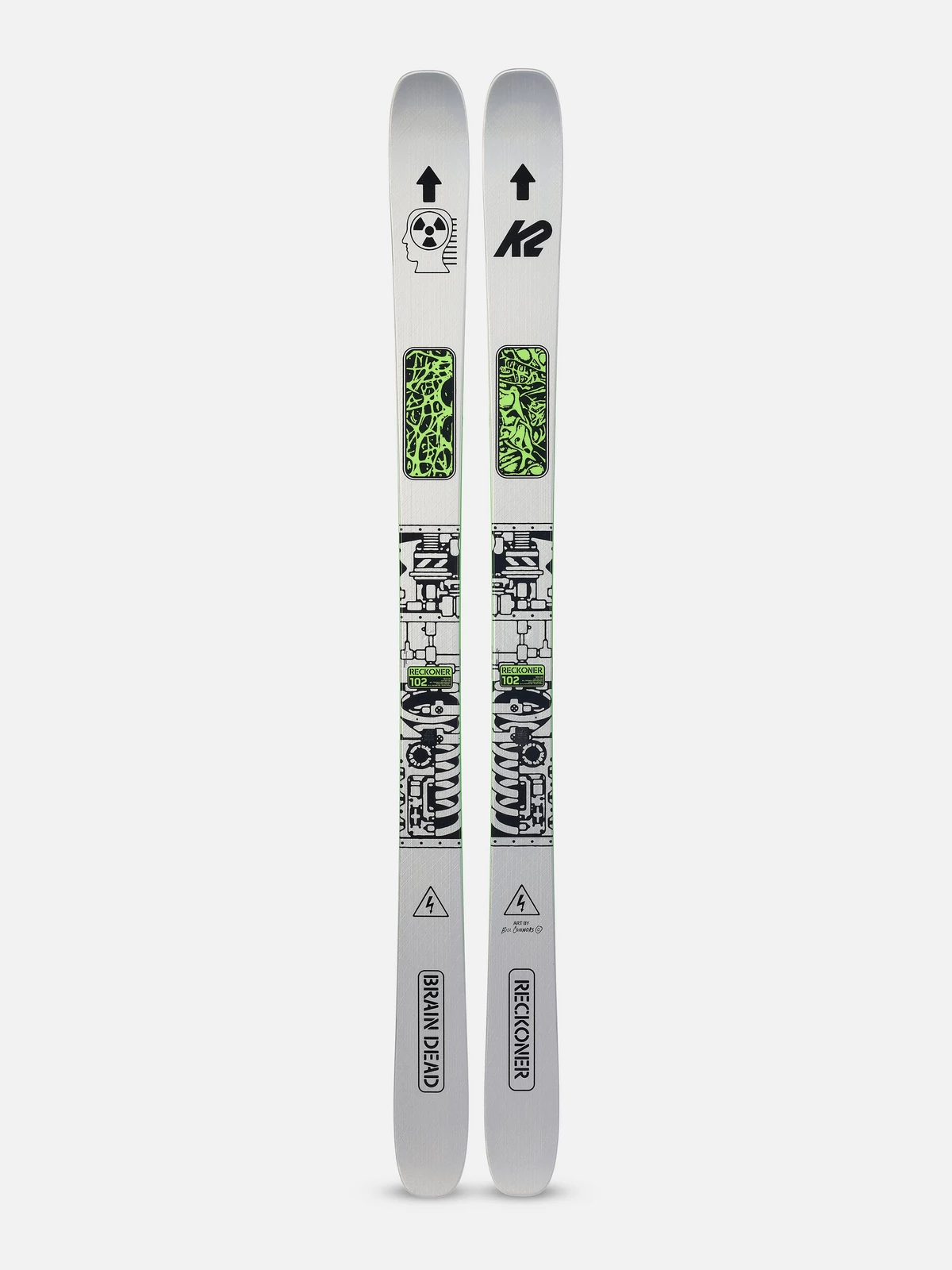 K2 X Brain Dead Reckoner 102 Skis 2025